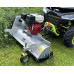 SHARK ATV front mulcher 100 with Honda GX 270 engine, silver color