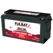 FULBAT Battery 12V/180Ah FDC12-180 Deep Cycle AGM Carbon, Linhai UTV Electric
