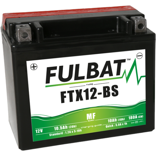 FULBAT Baterie 12V/10Ah FTX12-BS (YTX12-BS) Access Tomahawk, MAX, Suzuki, Kawasaki