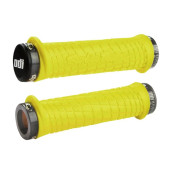 ODI GRIPS Troy Lee Designs Signature ATV Lock-On Bonus Pack Yellow w/Gray Clamps