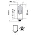 Set 2 becuri H6W 12V 6W WhiteVision ultra Philips-blister