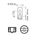 Set 10 becuri W3W 12V 3W Philips