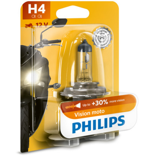 Bec H4 12V 60-55W moto Philips-blister