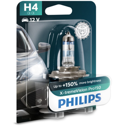 Bec H4 12V 60-55W X-tremeVision Pro150 Philips-blister
