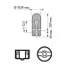 Set 10 becuri WY5W 12V 5W Galben Philips