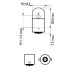 Set 10 becuri R5W 12V 5W Philips