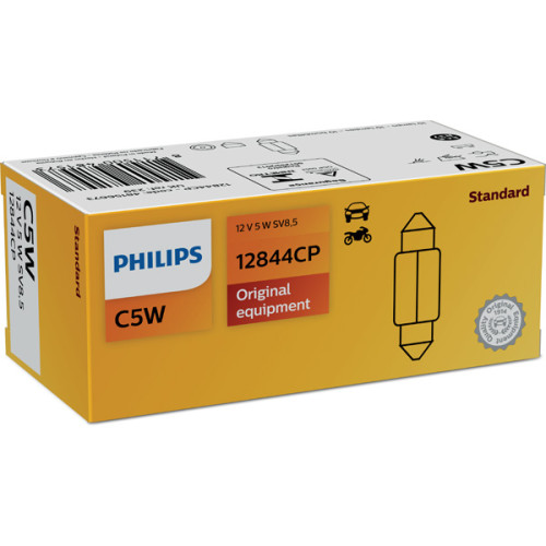 Set 10 becuri C5W 12V 5W soffite Philips