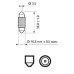 Set 10 becuri C10W 12V 10W Philips
