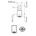 Set 10 becuri T4W 12V 4W Philips