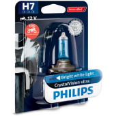 Bec H7 12V 55W CrystalVision Ultra moto Philips-blister