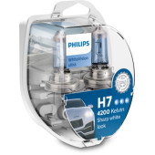 Set 2 becuri H7 12V 55W WhiteVision Ultra Philips