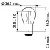 Set 10 becuri P21W 24V 21W Philips