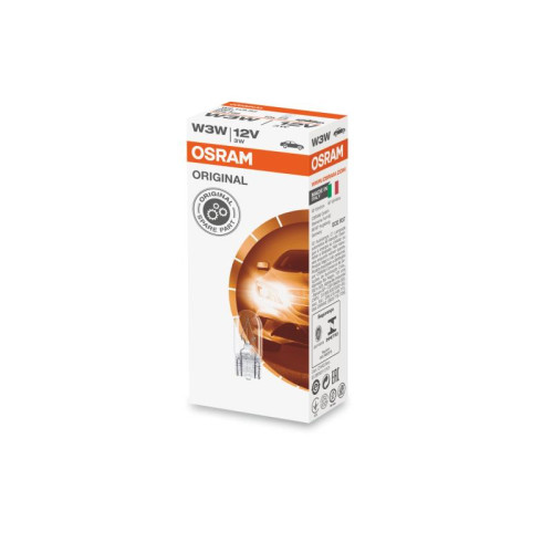 Set 10 becuri W3W 12V 3W Osram