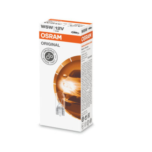 Set 10 becuri W5W 12V 5W Osram
