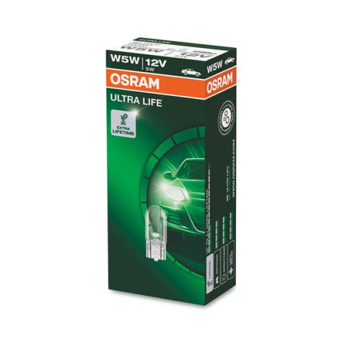 Set 10 becuri W5W 12V 5W ULTRA LIFE Osram
