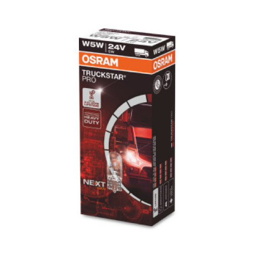 Set 10 becuri W5W 24V 5W TRUCKSTAR® PRO (Next Gen) Osram