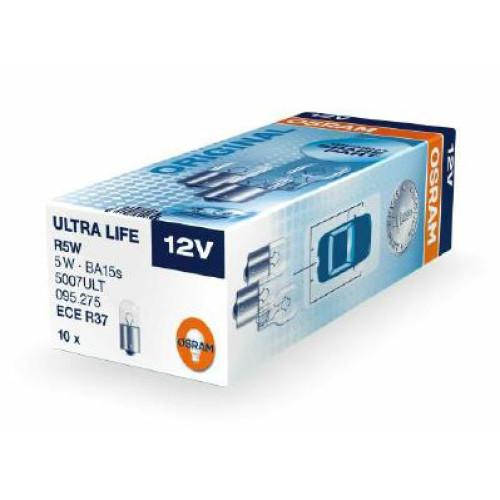 Set 10 becuri R5W 12V 5W ULTRA LIFE Osram