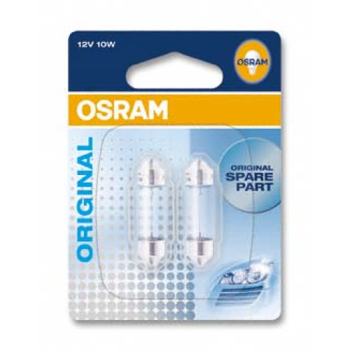 Set 2 becuri C10W 12V 10W Osram-blister