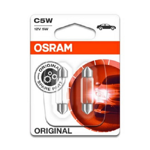 Set 2 becuri C5W 12V 5W Osram-blister