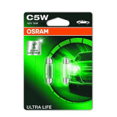 Set 2 becuri C5W 12V 5W ULTRA LIFE Osram-blister