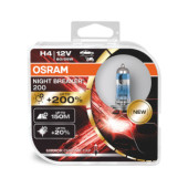 Set 2 becuri H4 12V 60/55W NIGHT BREAKER® 200 Osram