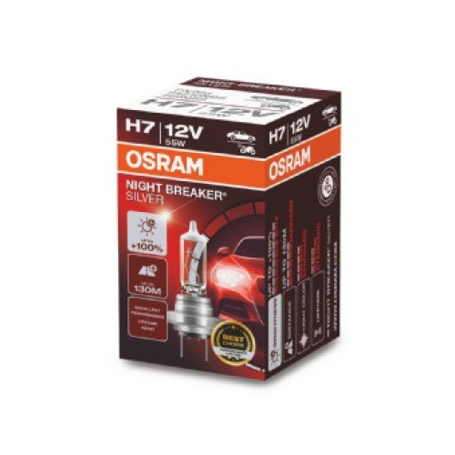 Bec H7 12V 55W NIGHT BREAKER® SILVER Osram