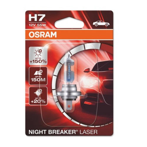 Bec H7 12V 55W NIGHT BREAKER® LASER Osram-blister