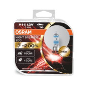 Set 2 becuri H11 12V 55W NIGHT BREAKER® 200 Osram 