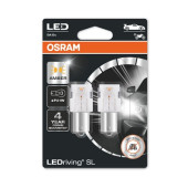 Set 2 becuri P21W 12V 1.9W Osram - led galben - blister