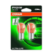 Set 2 becuri PY21W 12V 21W ULTRA LIFE Osram-blister