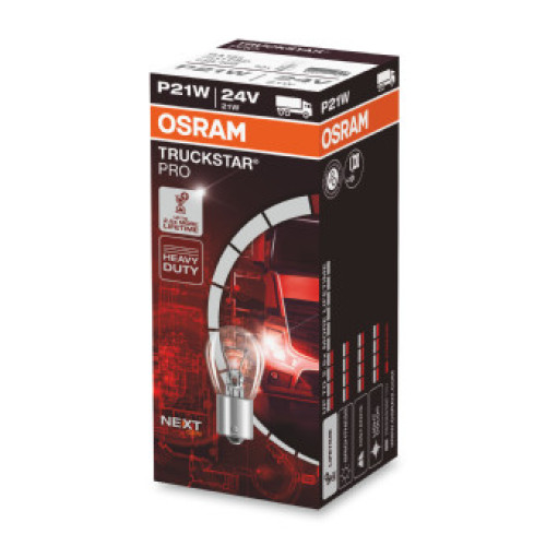 Set 10 becuri P21W 24V 21W TRUCKSTAR® PRO (Next Gen) Osram