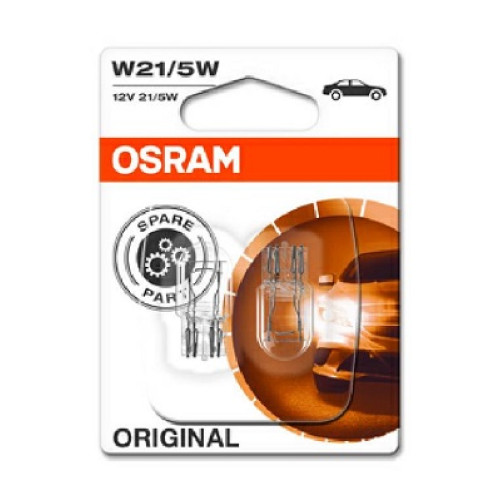 Set 2 becuri W21/5W 12V 21/5W Osram-blister