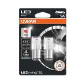 Set 2 becuri P21/5W 12V 1.4W Osram - led rosu - blister