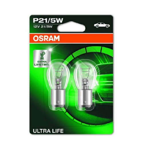 Set 2 becuri P21/5W 12V 21/5W ULTRA LIFE Osram-blister