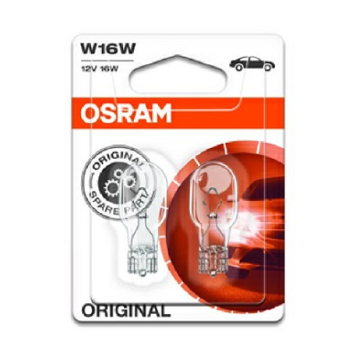 Set 2 becuri W16W 12V 16W Osram-blister