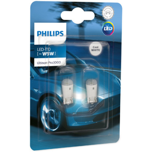 Bec W5W 12V 0.6W LED 6000 K Ultinon Pro3000 Philips