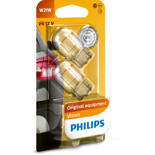 Set 2 becuri W21W 12V 21W Philips-blister