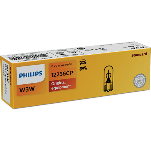 Set 10 becuri W3W 12V 3W Philips