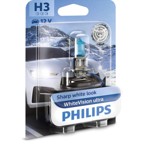 Bec H3 12V 55W WhiteVision ultra Philips-blister