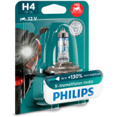 Bec H4 12V 60-55W X-TreamVision Moto Philips-blister