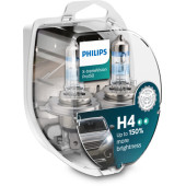 Set 2 becuri H4 12V 60/55W X-tremeVision Pro150 Philips