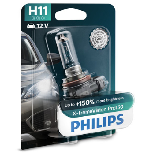 Bec H11 12V 55W X-tremeVision Pro150 Philips-blister