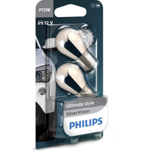 Set 2 becuri PY21W 12V 21W Philips - blister