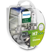 Set 2 becuri H7 12V 55W LongLife EcoVision Philips