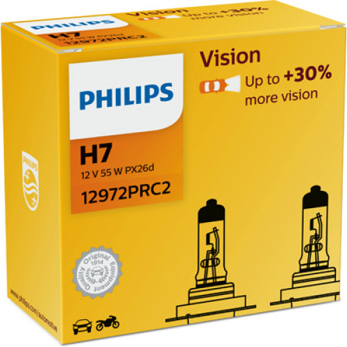 Set 2 becuri H7 12V 55W Philips