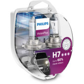 Set 2 becuri H7 12V 55W VisionPlus Philips