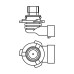 Bec, far faza lunga 1 987 302 807 BOSCH