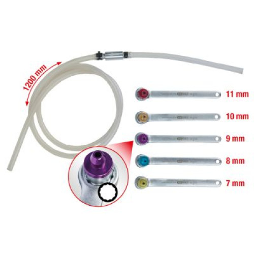Set chei, legaturi conducte de frana 160.0725 KS TOOLS