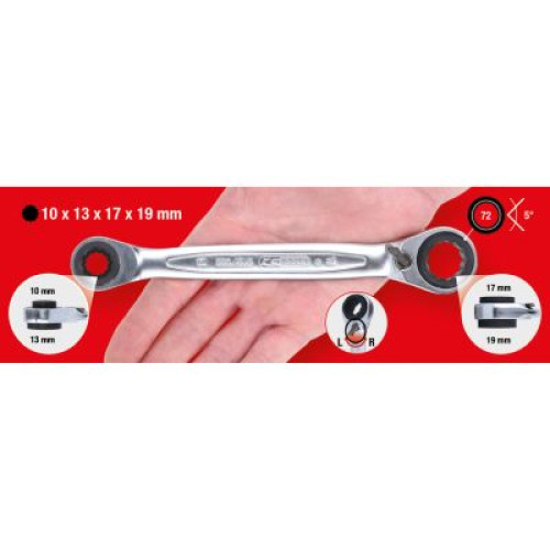 Cheie cu clichet inelara dubla 503.4565 KS TOOLS
