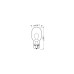 Set 10 becuri W16W 12V 16W Osram